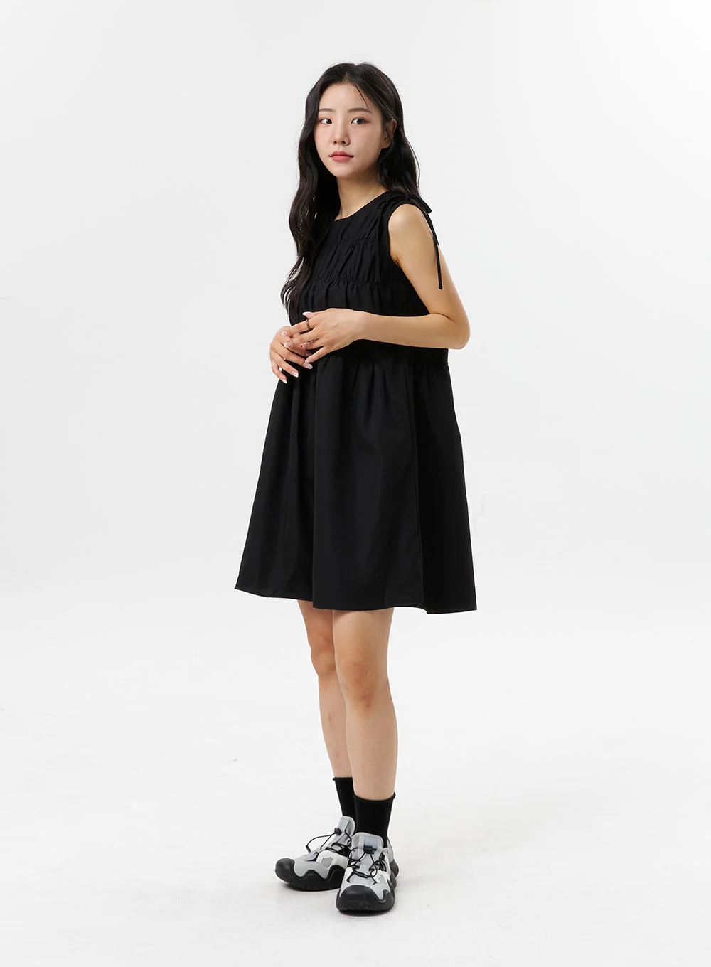 Sleeveless Wide Mini Dress OL318 - Image 4