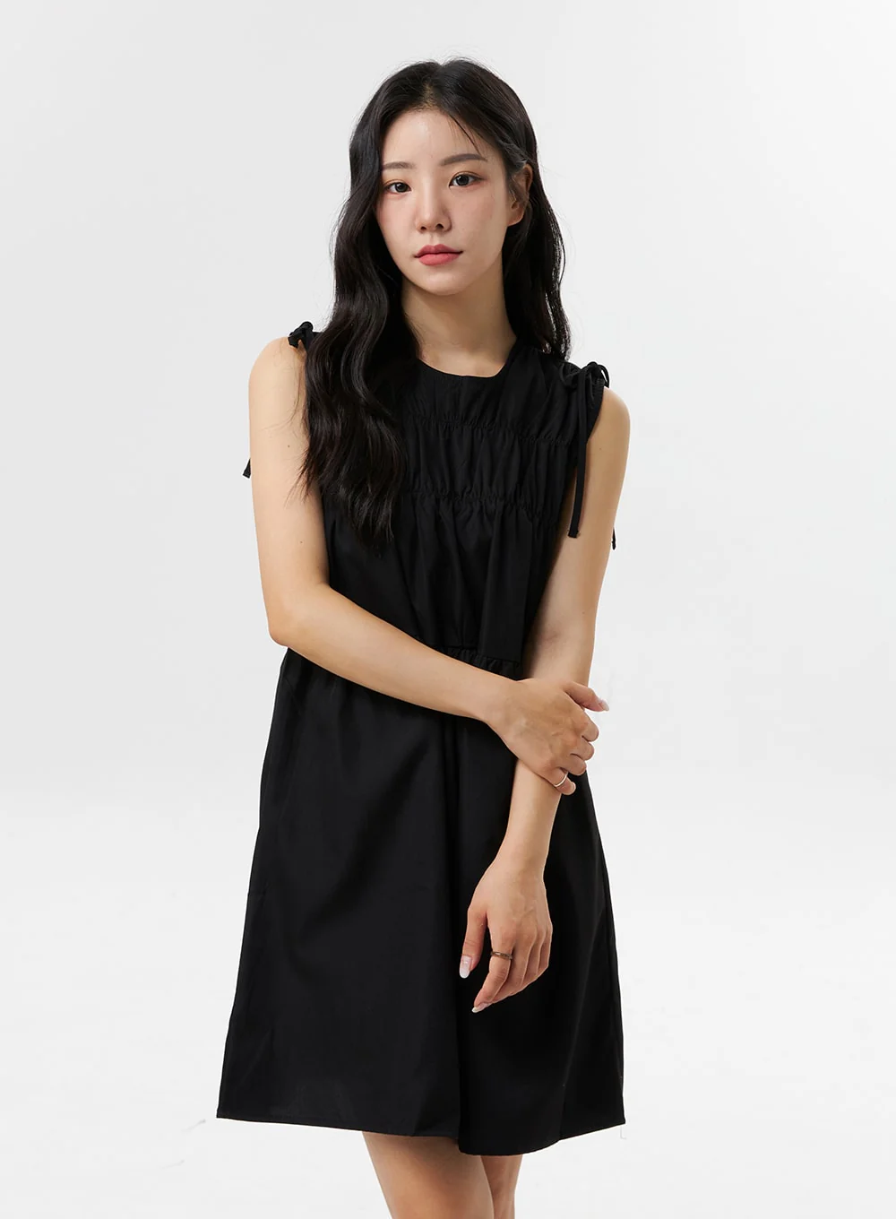 Sleeveless Wide Mini Dress OL318 - Image 5