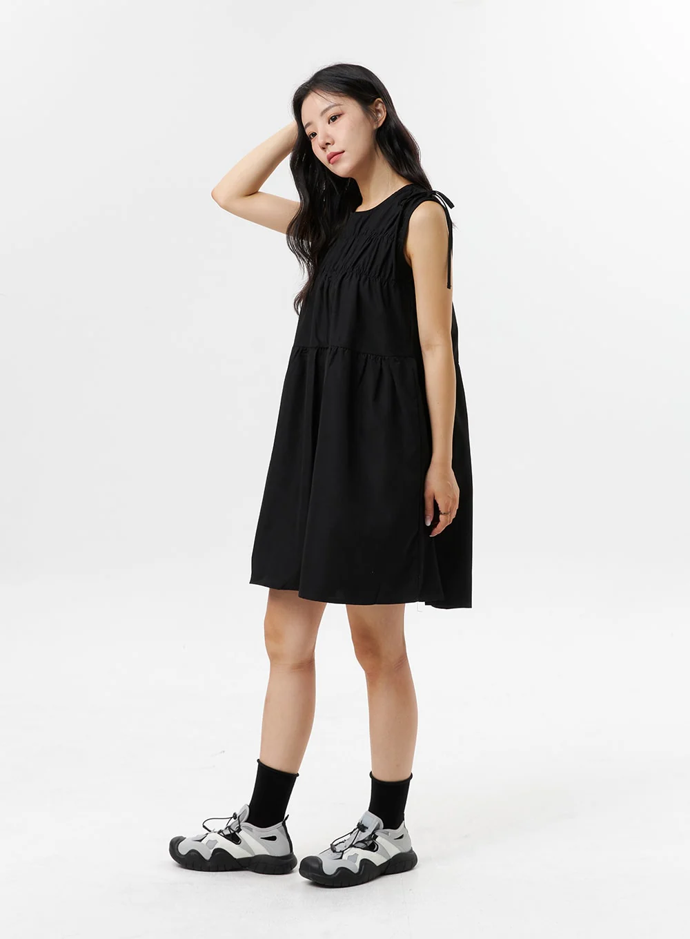 Sleeveless Wide Mini Dress OL318 - Image 6