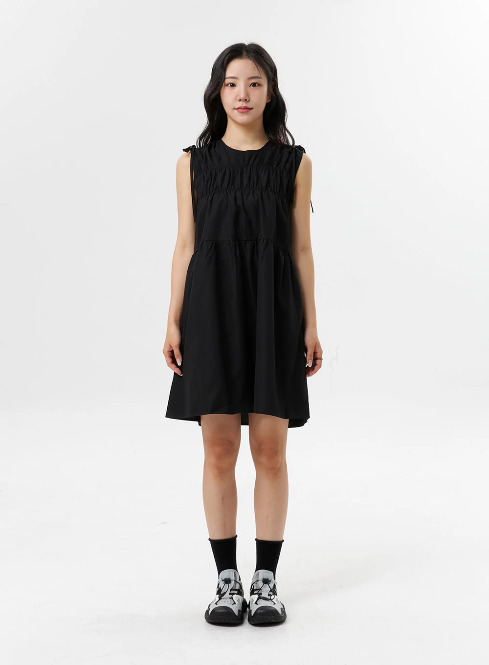 Sleeveless Wide Mini Dress OL318 - Image 9