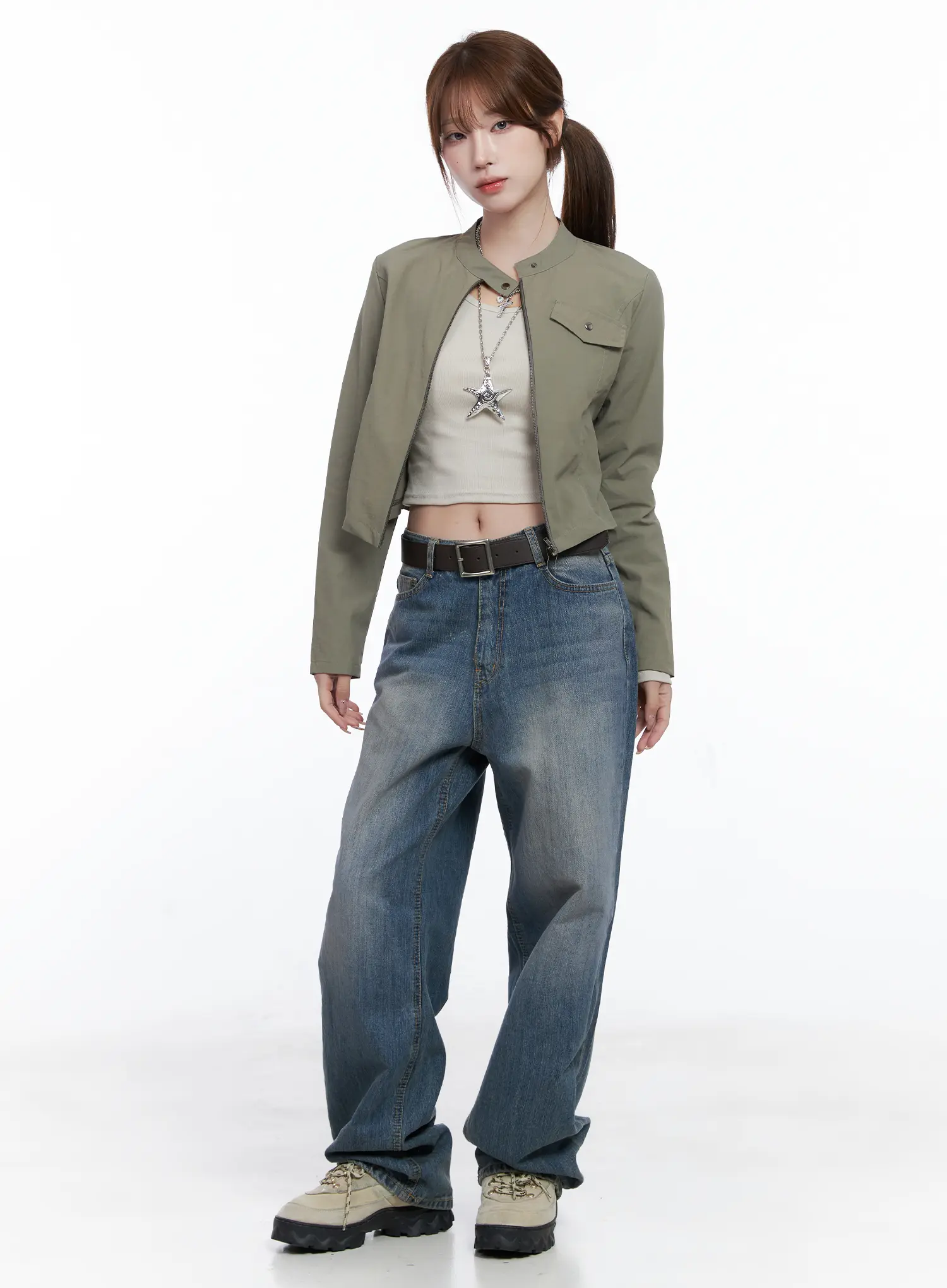 Slim Fit Biker Jacket CG529 - Image 5