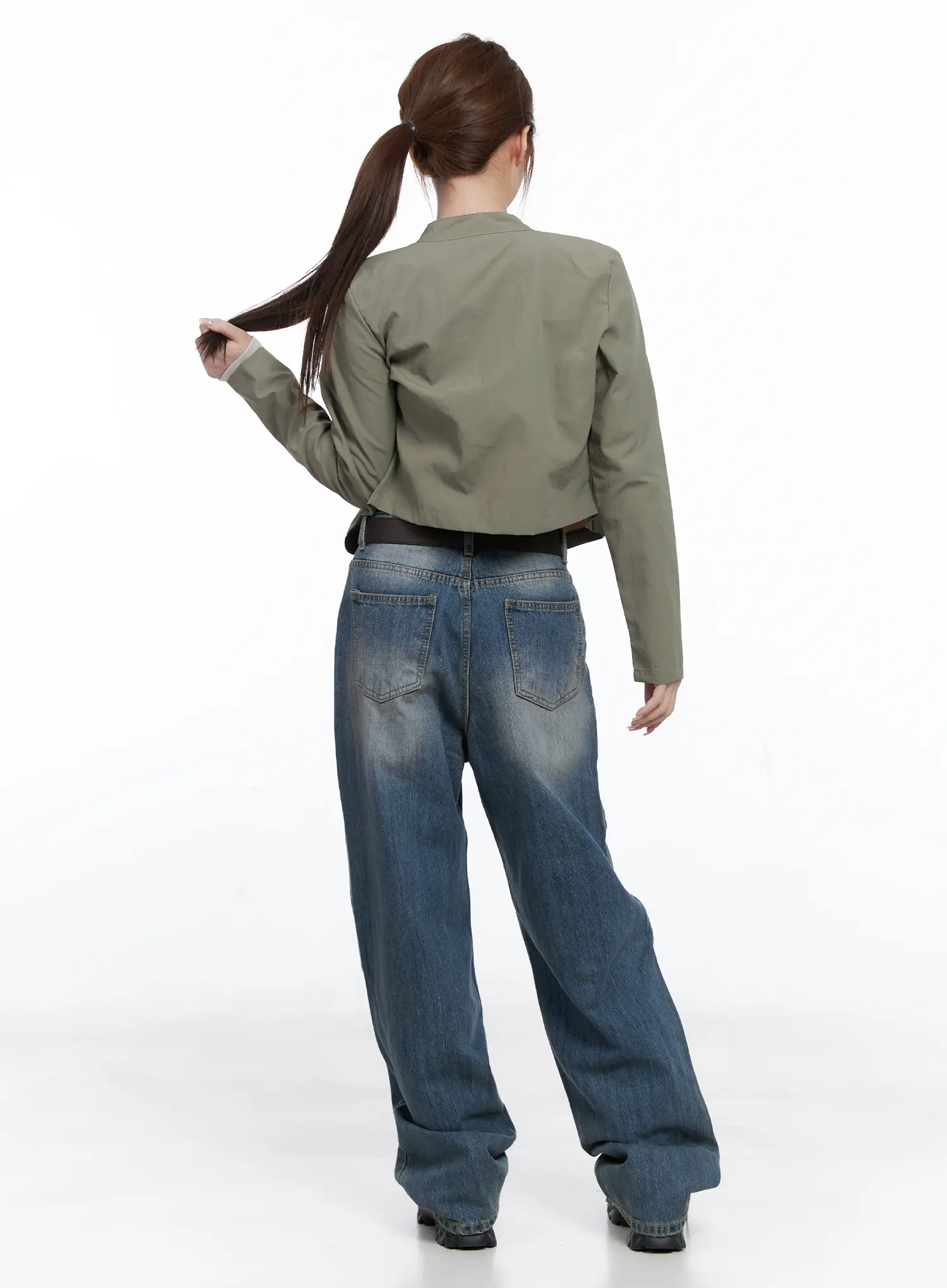 Slim Fit Biker Jacket CG529 - Image 7