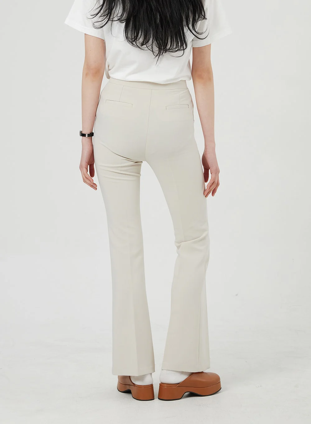Slim Fit Bootcut Pants OF322 - Image 3