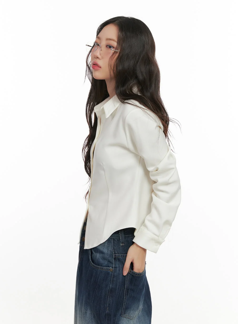 Slim-Fit Button-Up Shirt CN426 - Image 3