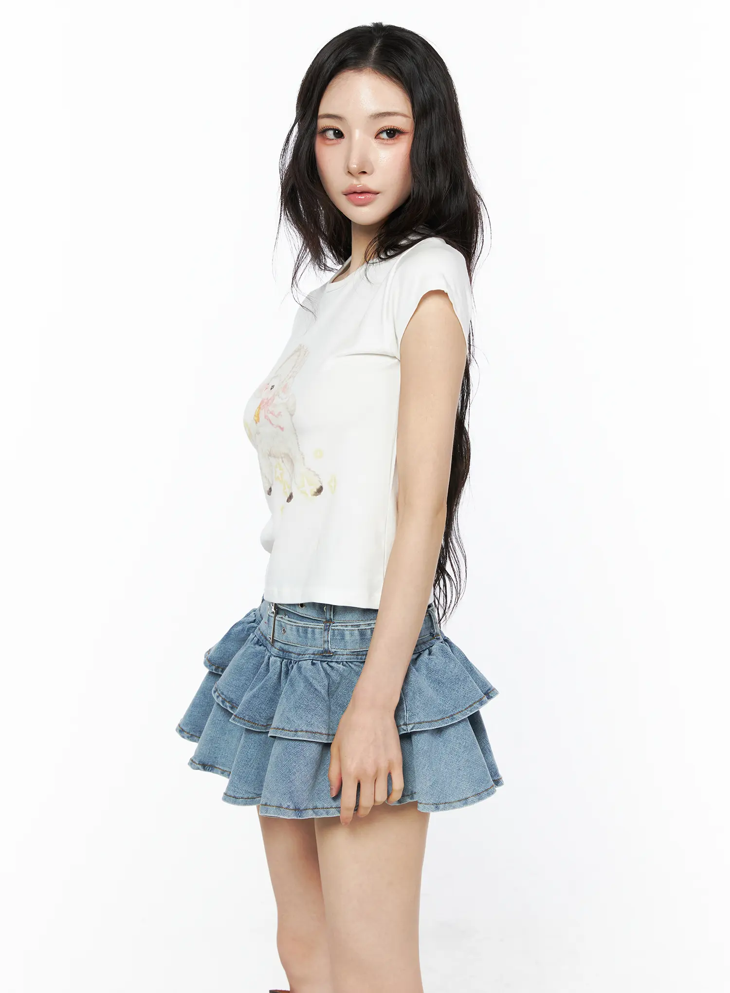 Slim Fit Coquette Graphic T-Shirt CU511 - Image 8