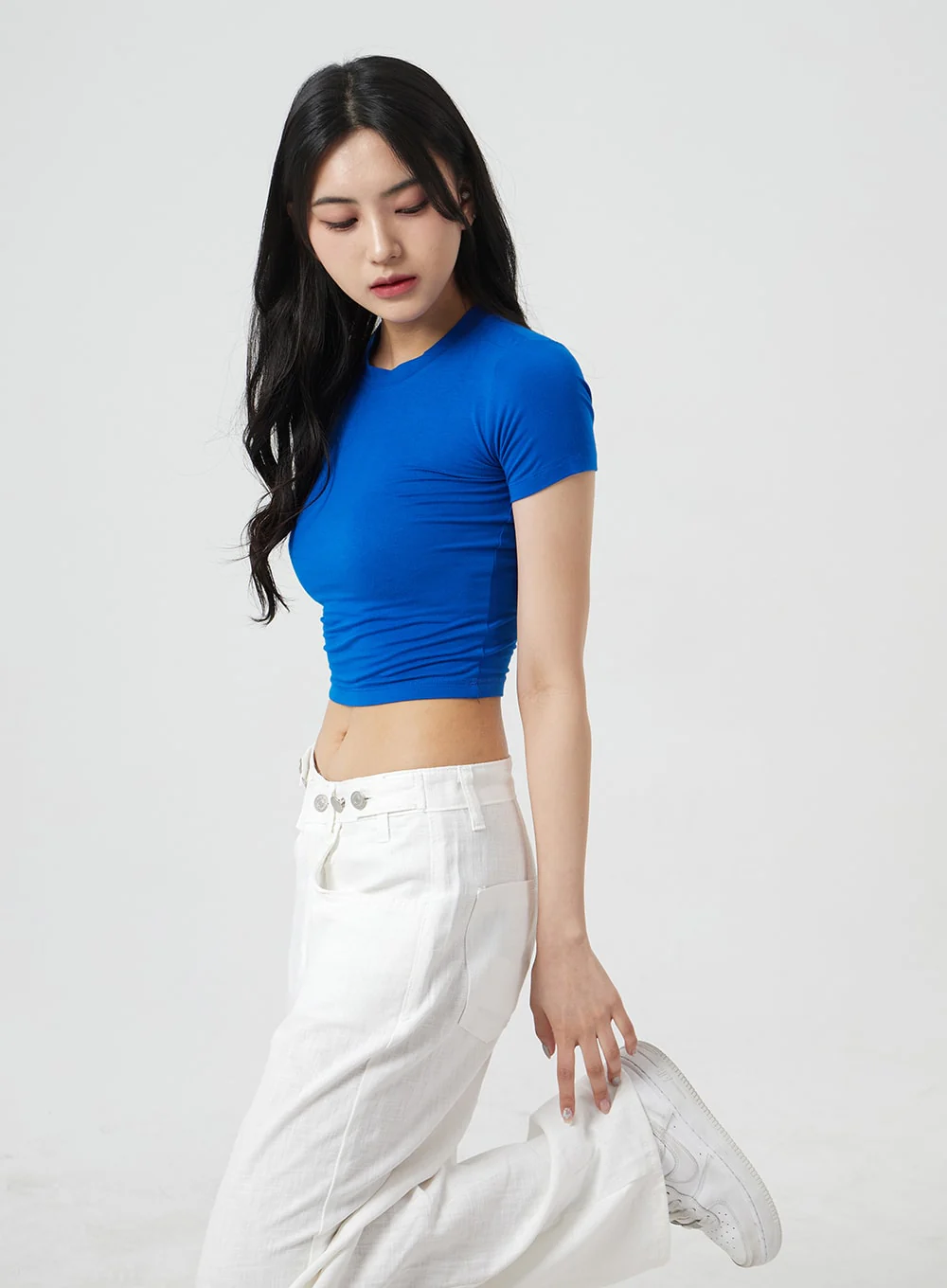Slim Fit Crop Short Sleeve Tee BM304 - Image 10