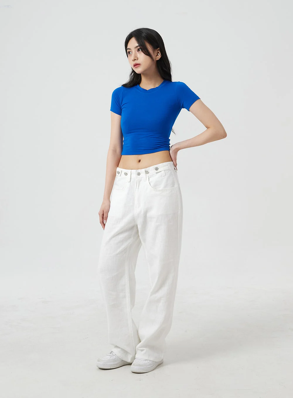 Slim Fit Crop Short Sleeve Tee BM304 - Image 8