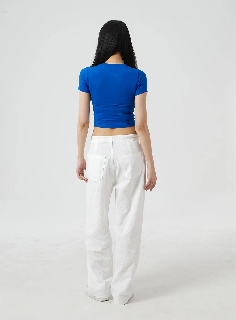 Slim Fit Crop Short Sleeve Tee BM304 - Image 9