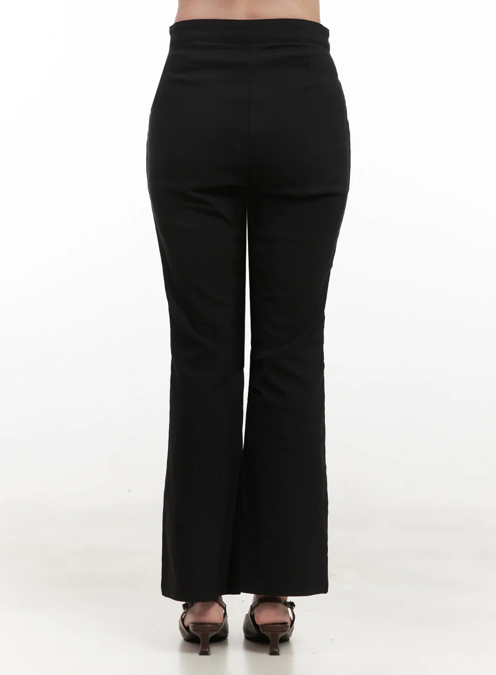 Slim-Fit Flared Slacks IF505 - Image 7
