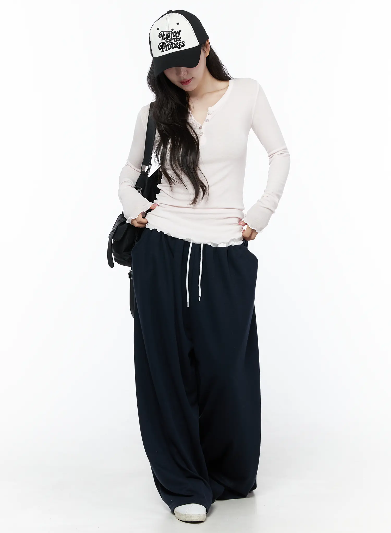 Slim-Fit Henly Neck Long Sleeve Tee IU525 - Image 11