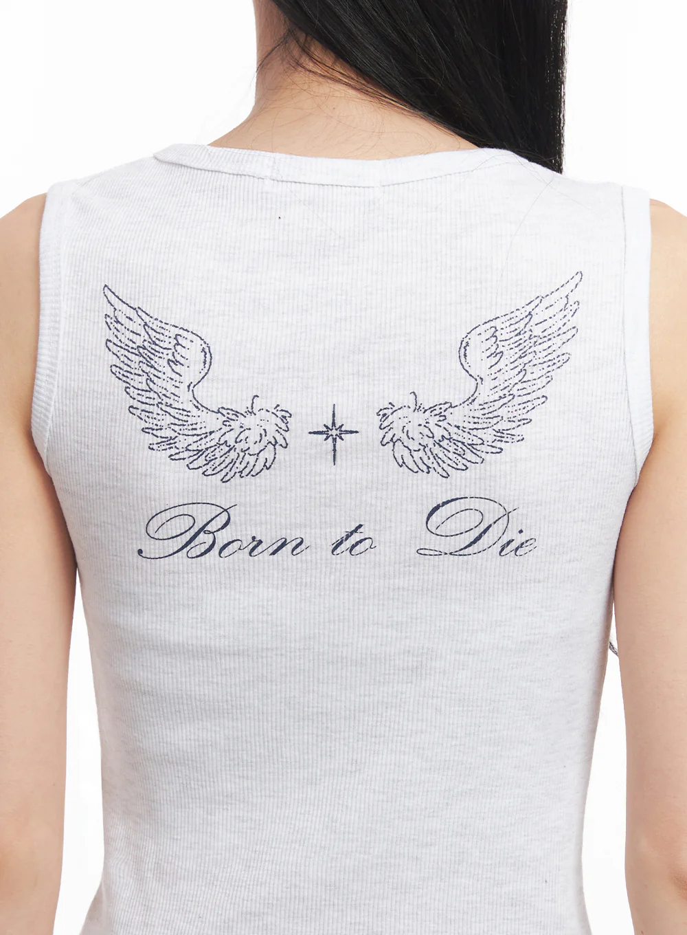 Slim-Fit Sleeveless Star Graphic Top IY516 - Image 5