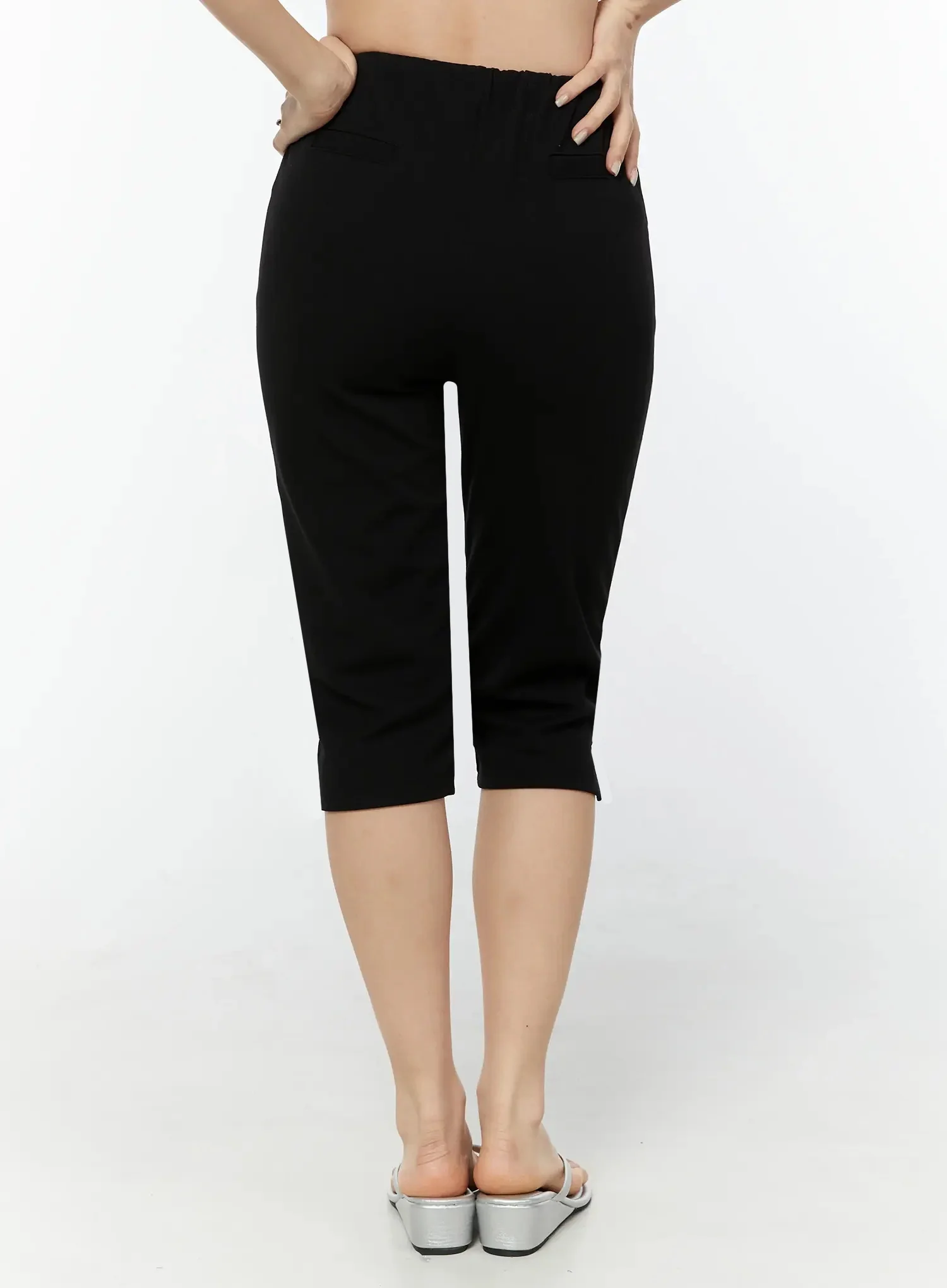 Slim-Fit Stretch Capri Pants IU522 - Image 12
