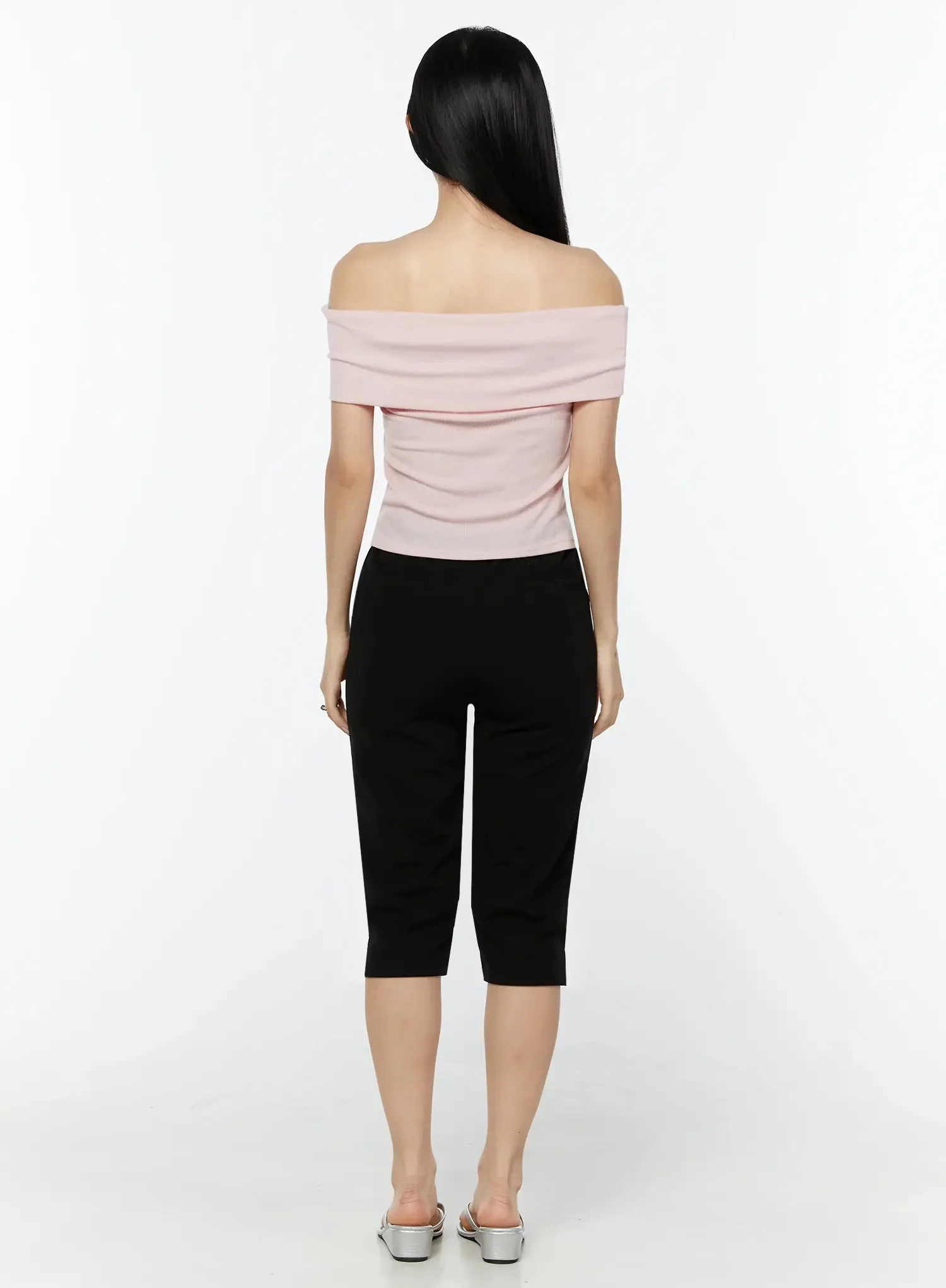 Slim-Fit Stretch Capri Pants IU522 - Image 9