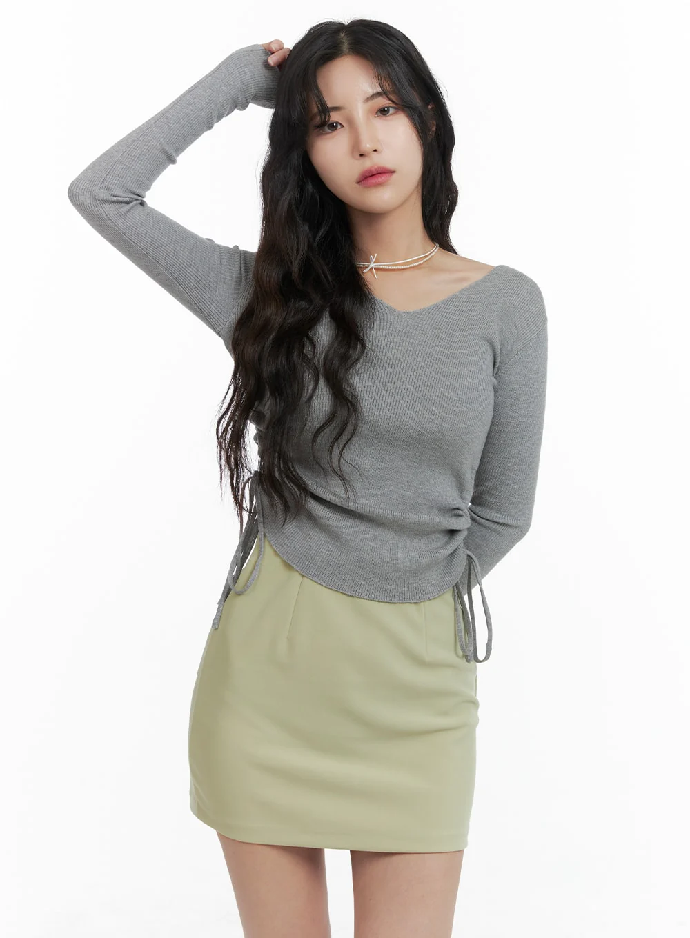 Slim Mini Skirt OM422 - Image 4