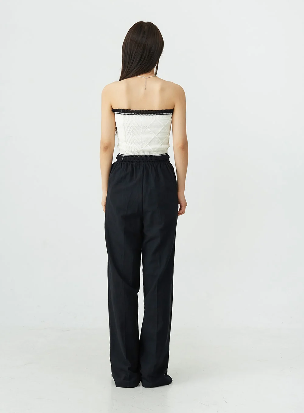 Slit Banded Pants OU12 - Image 15