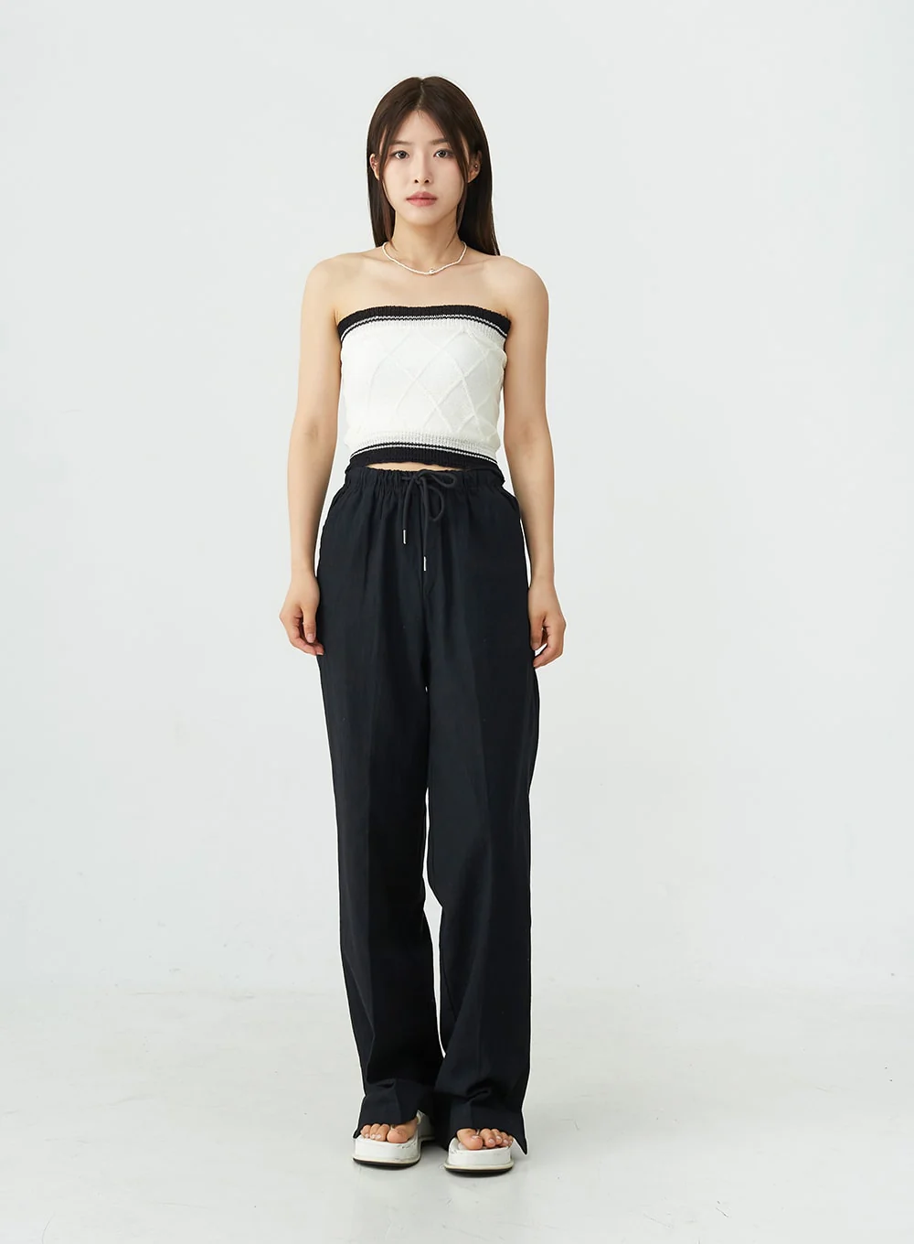 Slit Banded Pants OU12 - Image 5