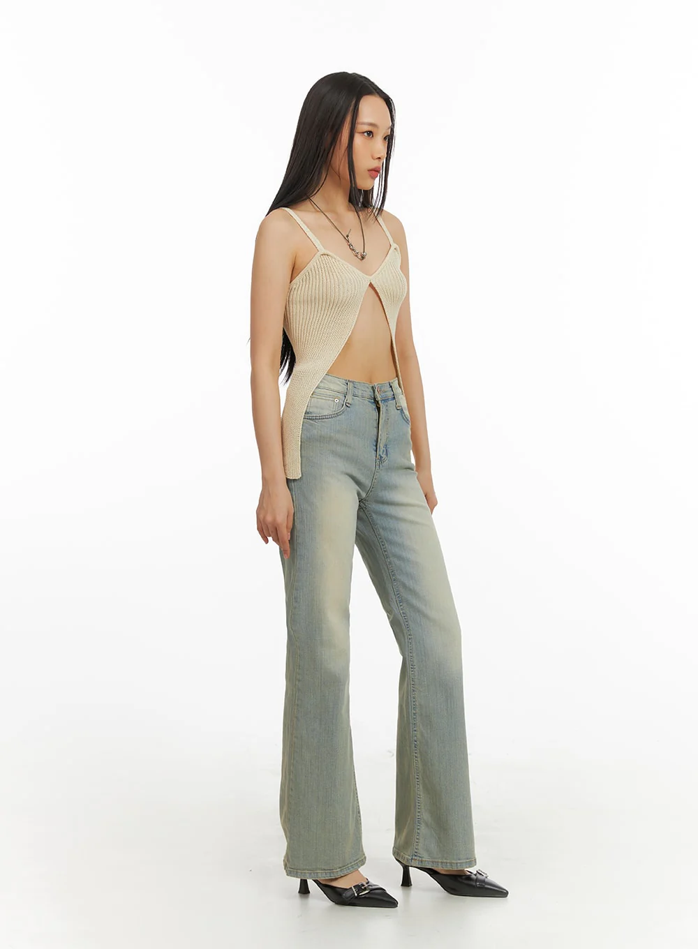 Slit Knit Cami Top IA417 - Image 5