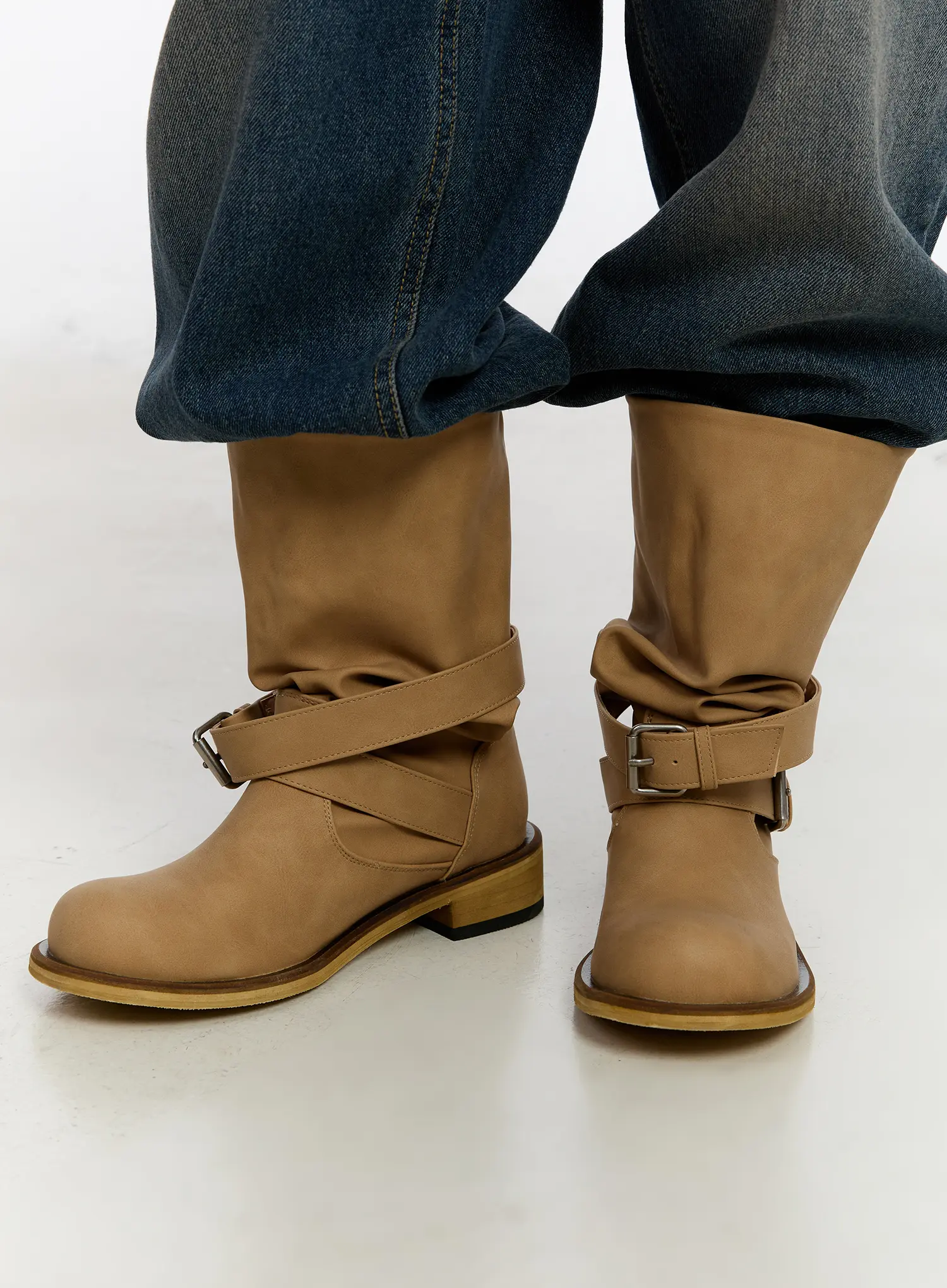 Slouchy Mid-Calf Boots CA503 - Image 6