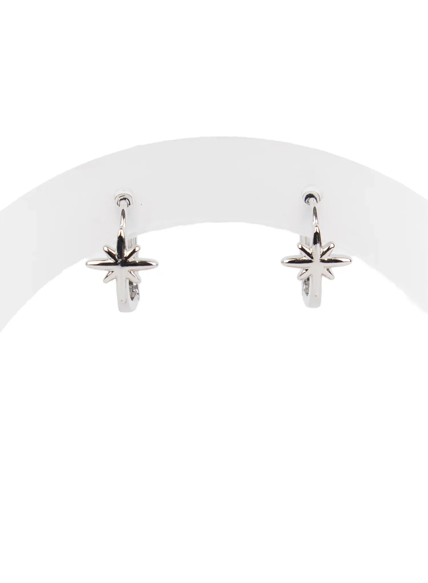 Snowflake Hoop Earrings IM531 - Image 5