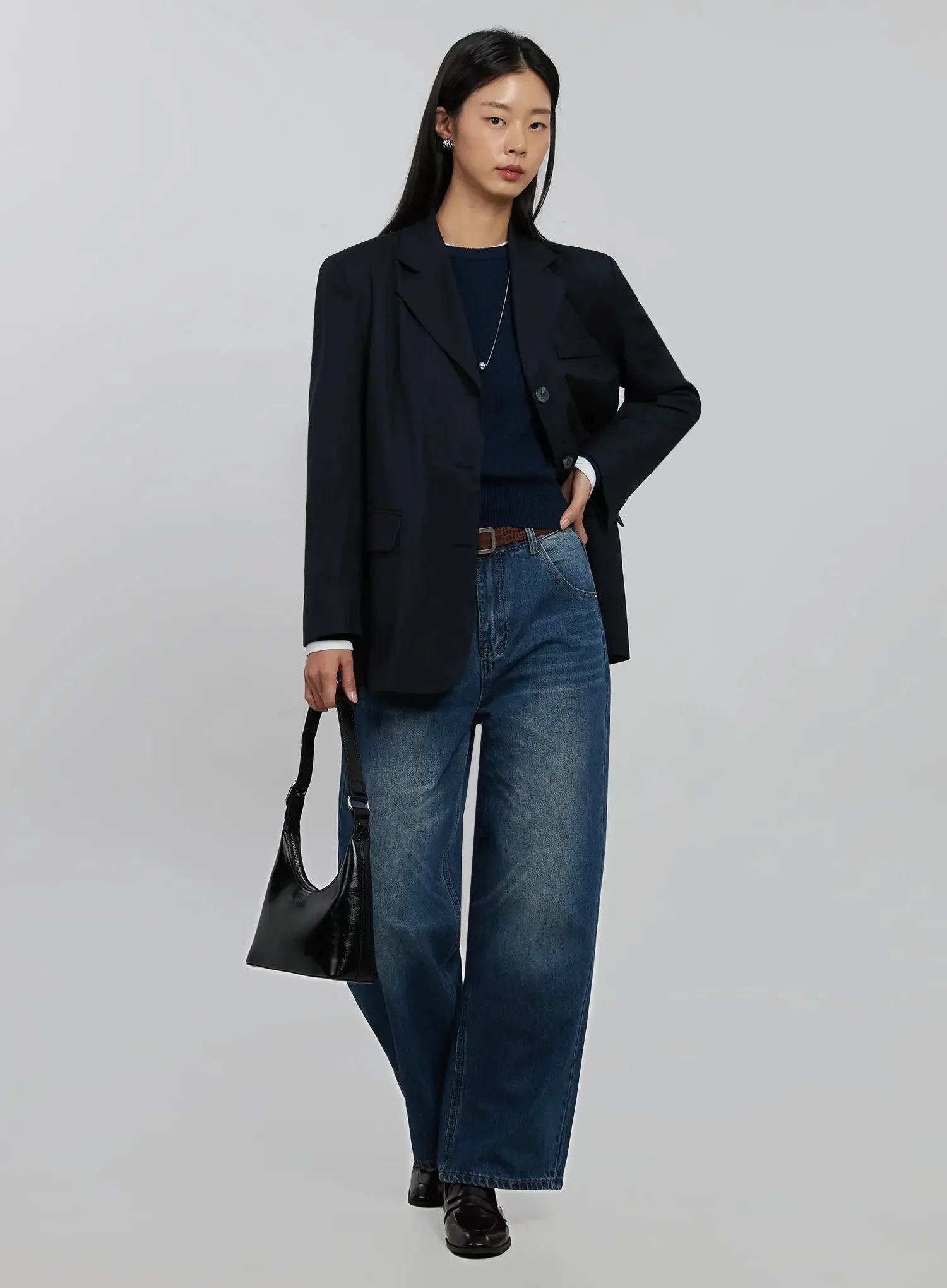 Soft Round Neck Knit Top IJ508 - Image 9