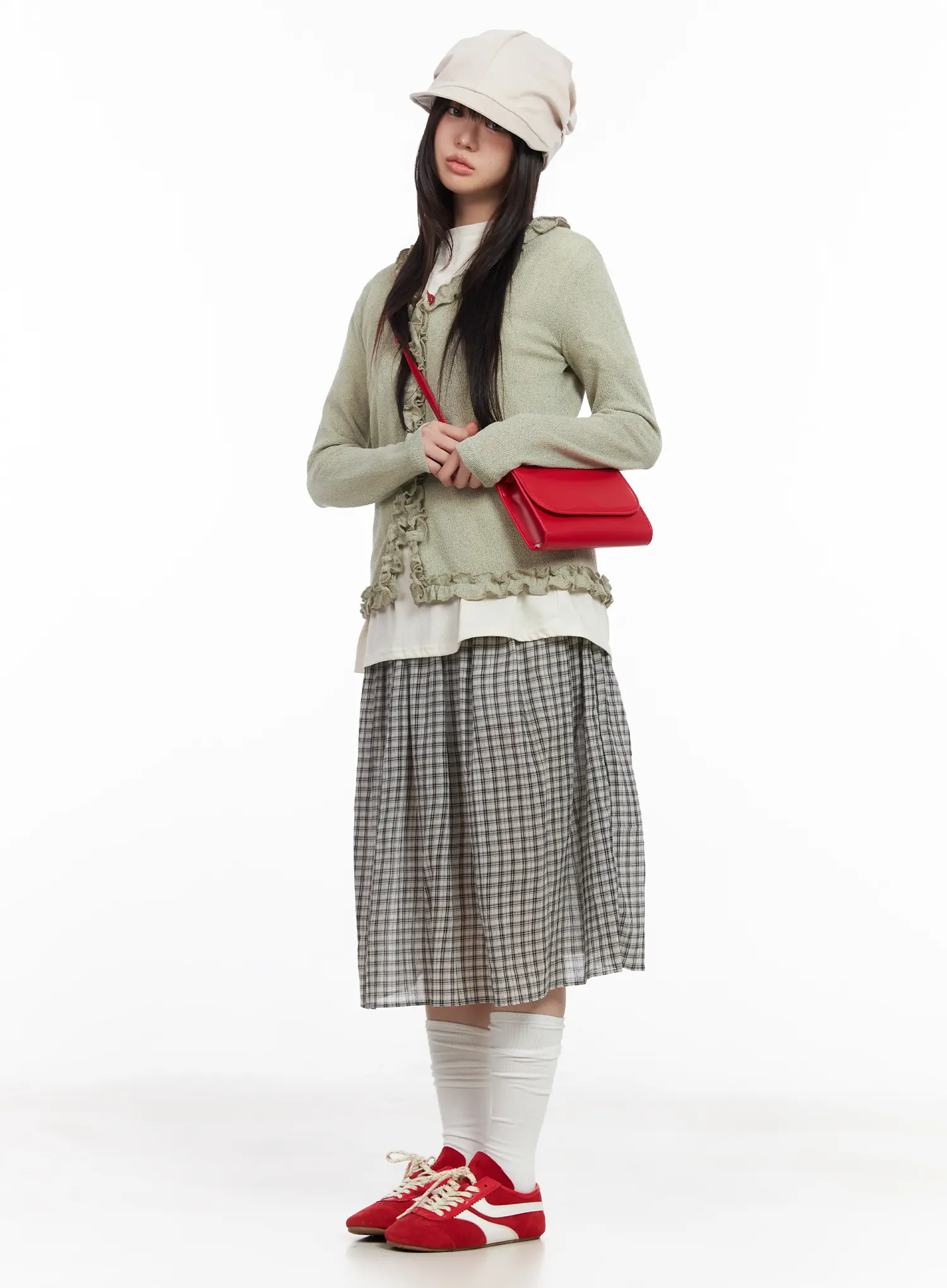 Soft Ruffle Edge Cardigan CM513