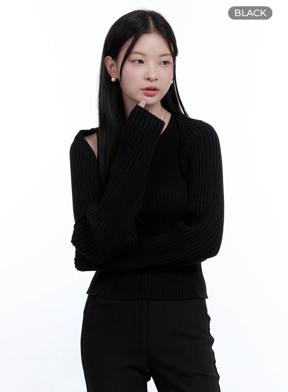 Solid Bolero Sleeve Top OO429 - Image 8