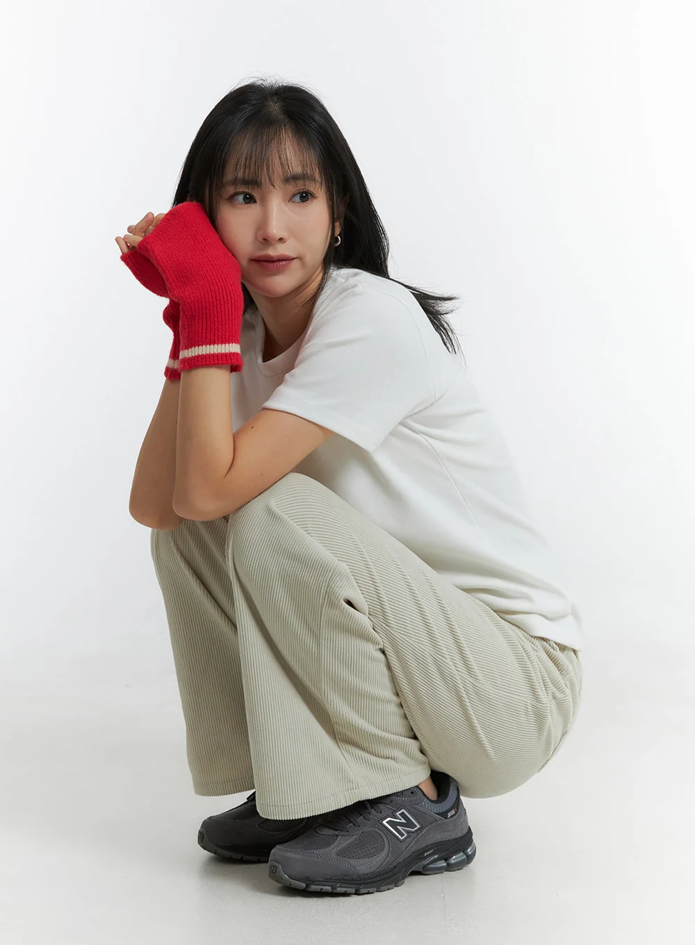Solid Corduroy Straight Leg Pants OD318 - Image 6