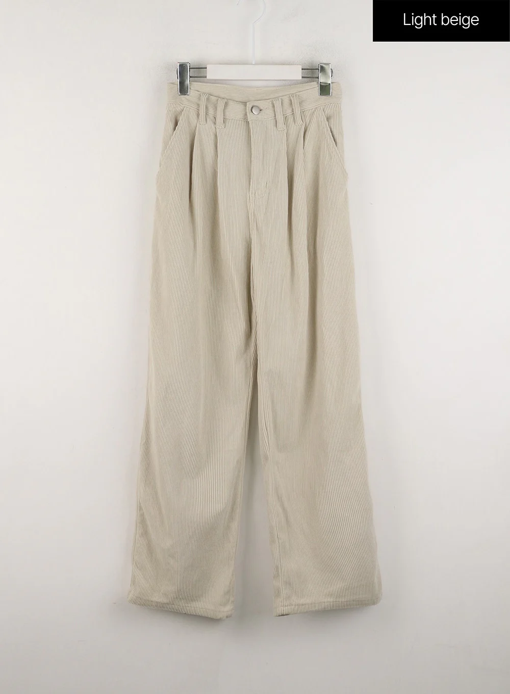 Solid Corduroy Straight Leg Pants OD318 - Image 7
