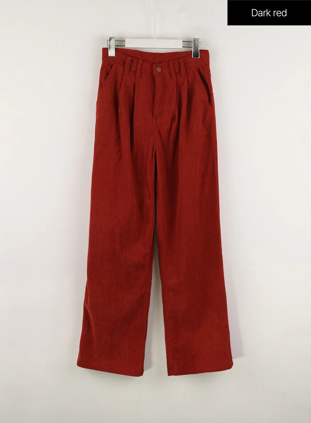 Solid Corduroy Straight Leg Pants OD318 - Image 9