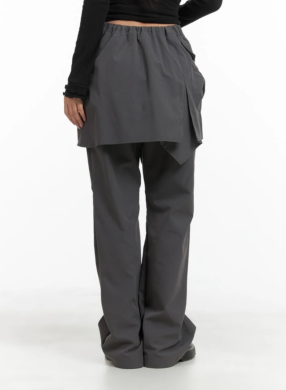 Solid Skirt Over Pants CM421 - Image 5