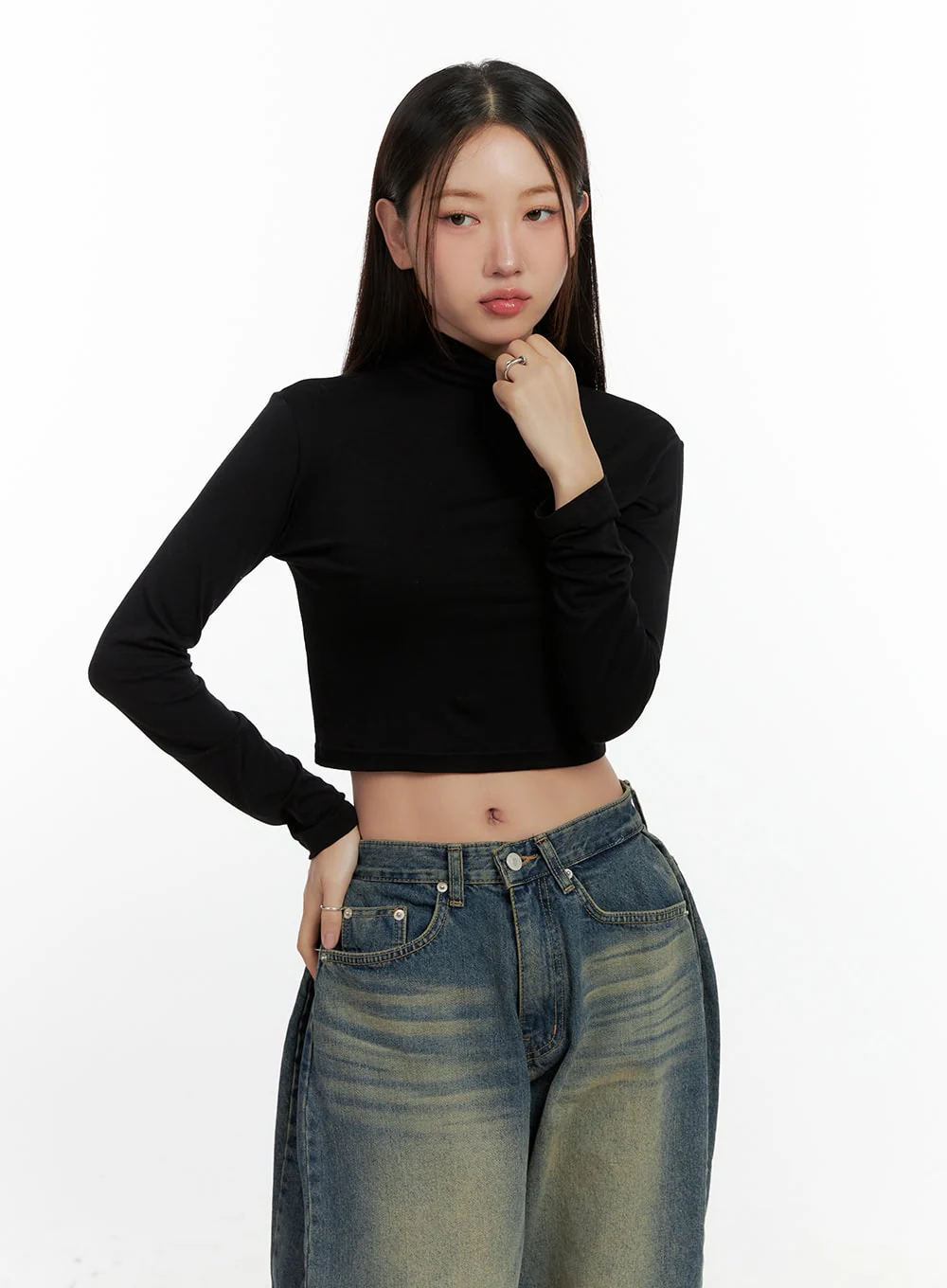 Solid Spandex Crop Top CN412 - Image 9