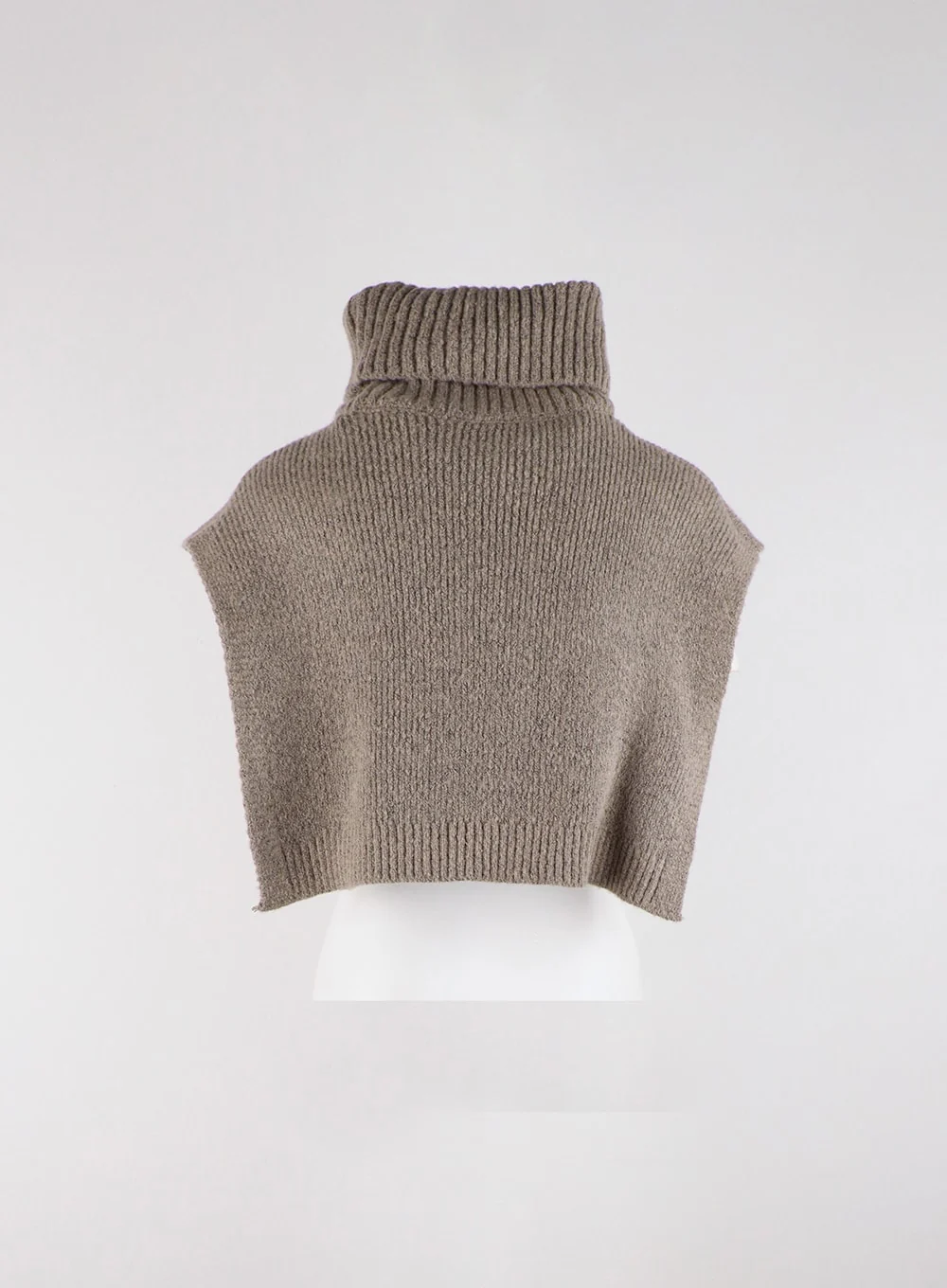 Solid Turtleneck Crop Knit Vest OD326 - Image 8