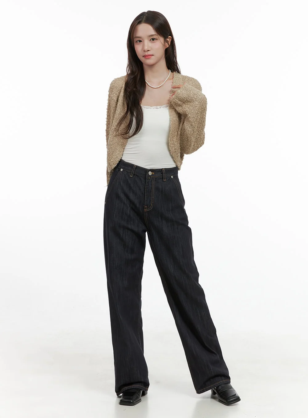 Sophisticated Acrylic Shrug Jacket OS416 - Image 2