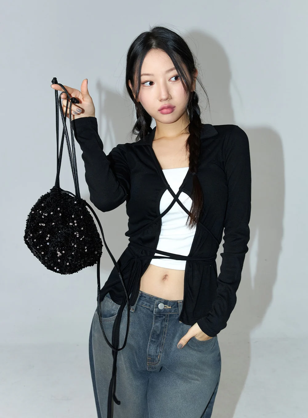 Sparkly Two Way Tote Bag CN324 - Image 2