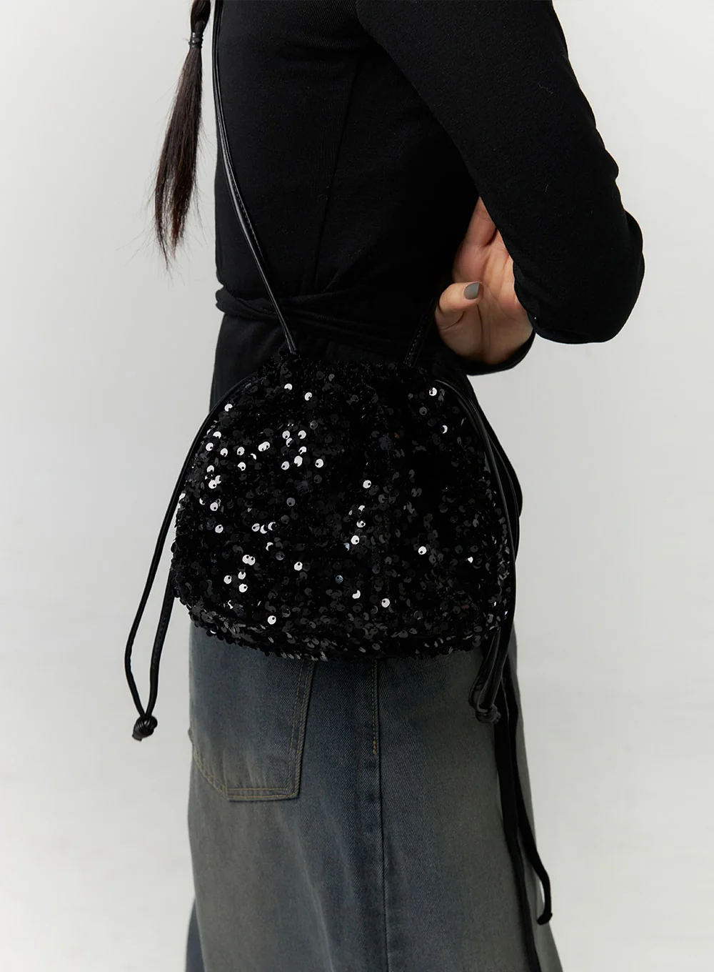 Sparkly Two Way Tote Bag CN324 - Image 3