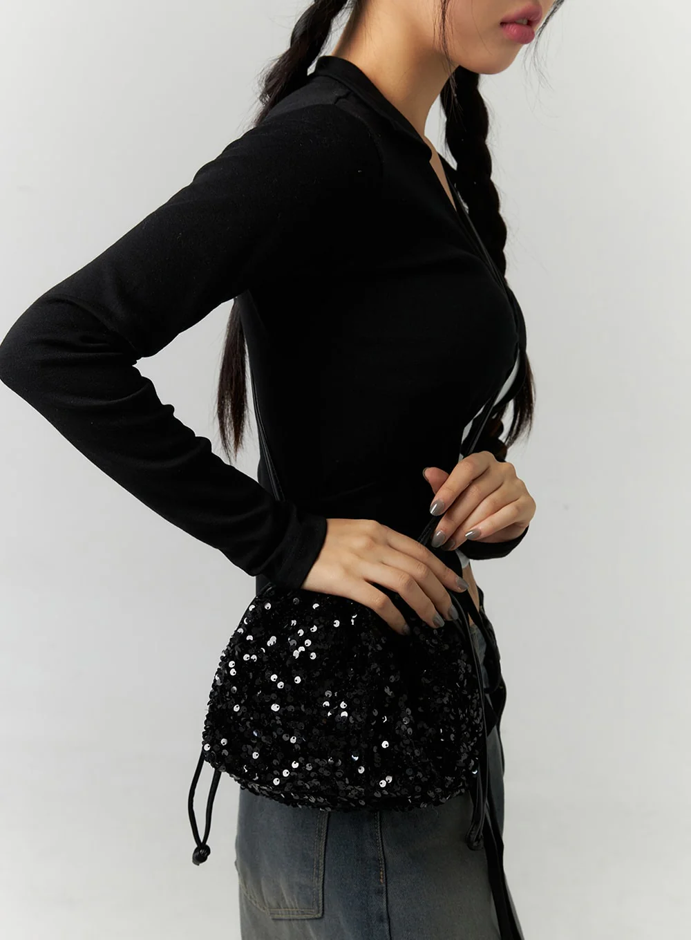 Sparkly Two Way Tote Bag CN324 - Image 4
