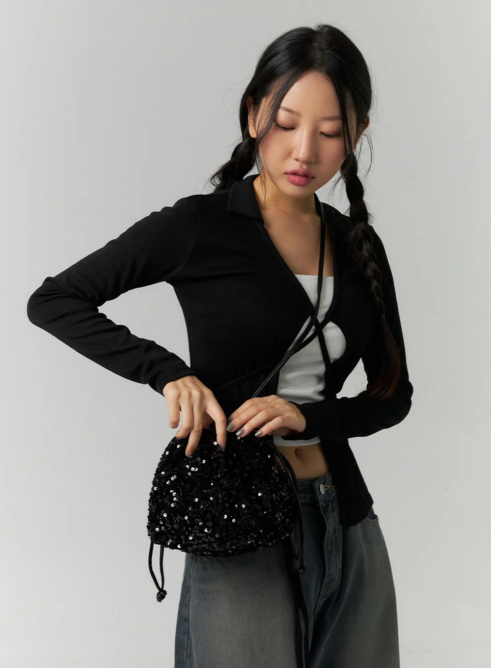 Sparkly Two Way Tote Bag CN324 - Image 5