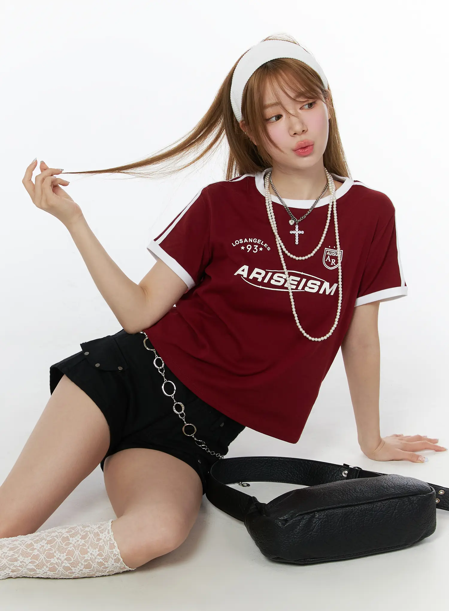 Sporty Contrast Color Tee CU511