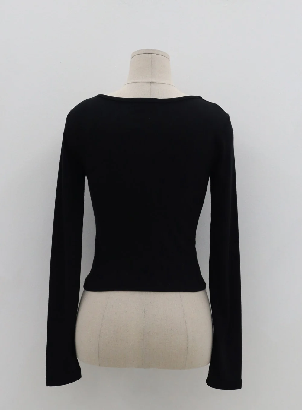 Square Neck Crop Long Sleeve T-Shirt IS05 - Image 16