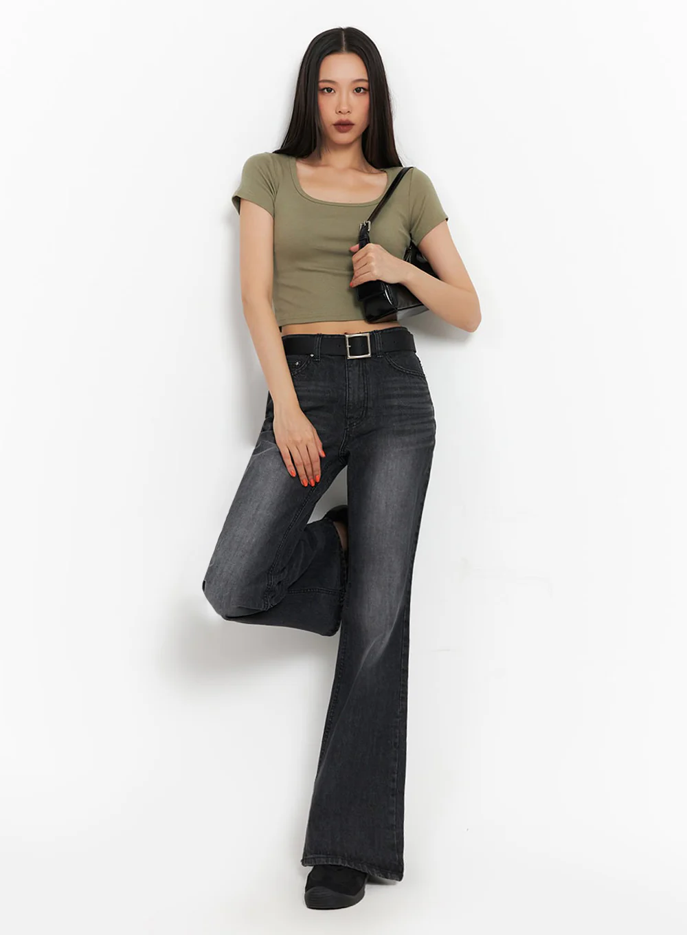 Square Neck Crop Tee IA504 - Image 2