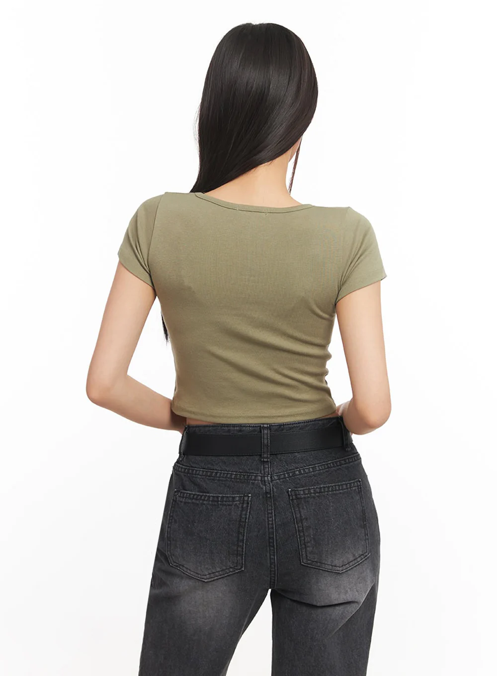 Square Neck Crop Tee IA504 - Image 8