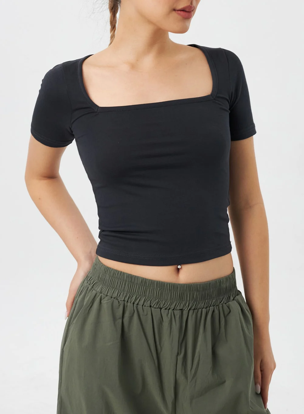 Square Neck Tee CY308 - Image 2