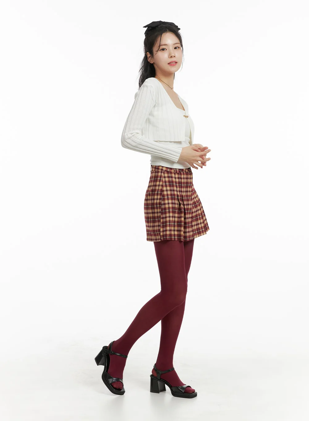 Square Open Toe Pumps OM418 - Image 3