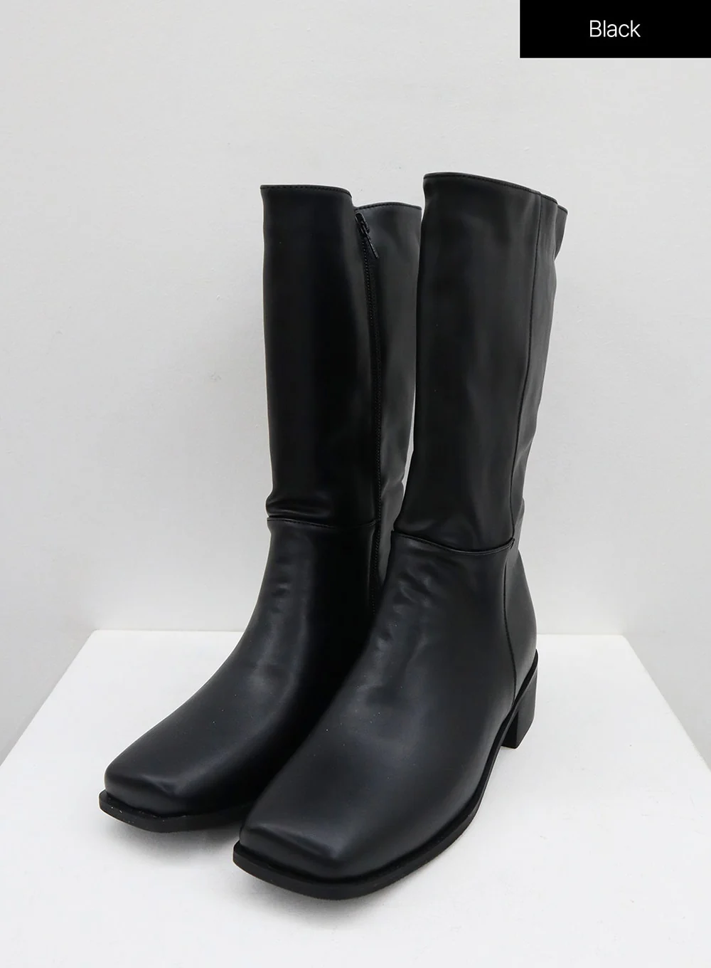 Square Toe Mid-Calf Boots BO18 - Image 11