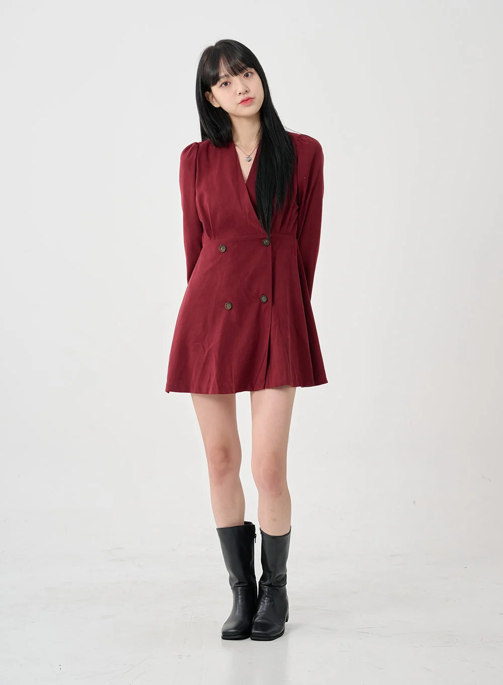 Square Toe Mid-Calf Boots BO18 - Image 6