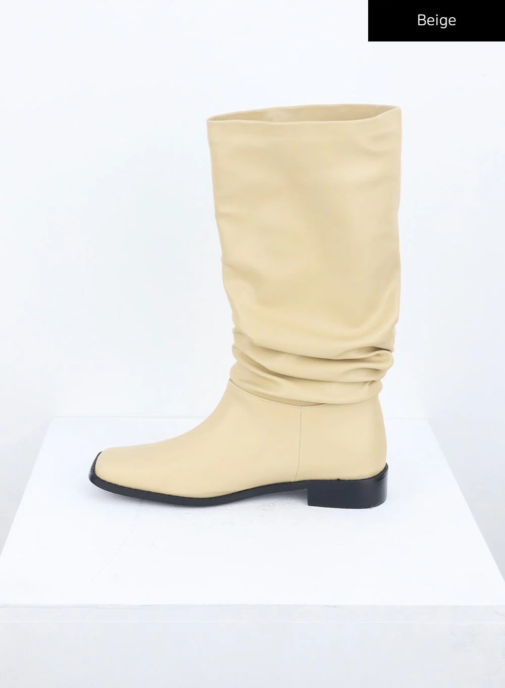 Square Toe Mid-Calf Boots CU329 - Image 7