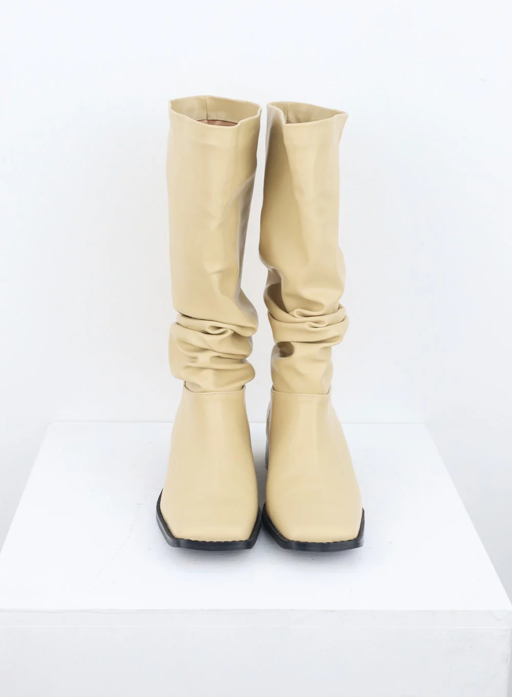 Square Toe Mid-Calf Boots CU329 - Image 8