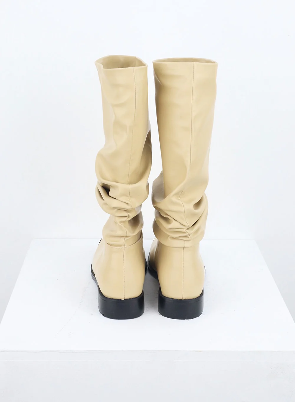 Square Toe Mid-Calf Boots CU329 - Image 9