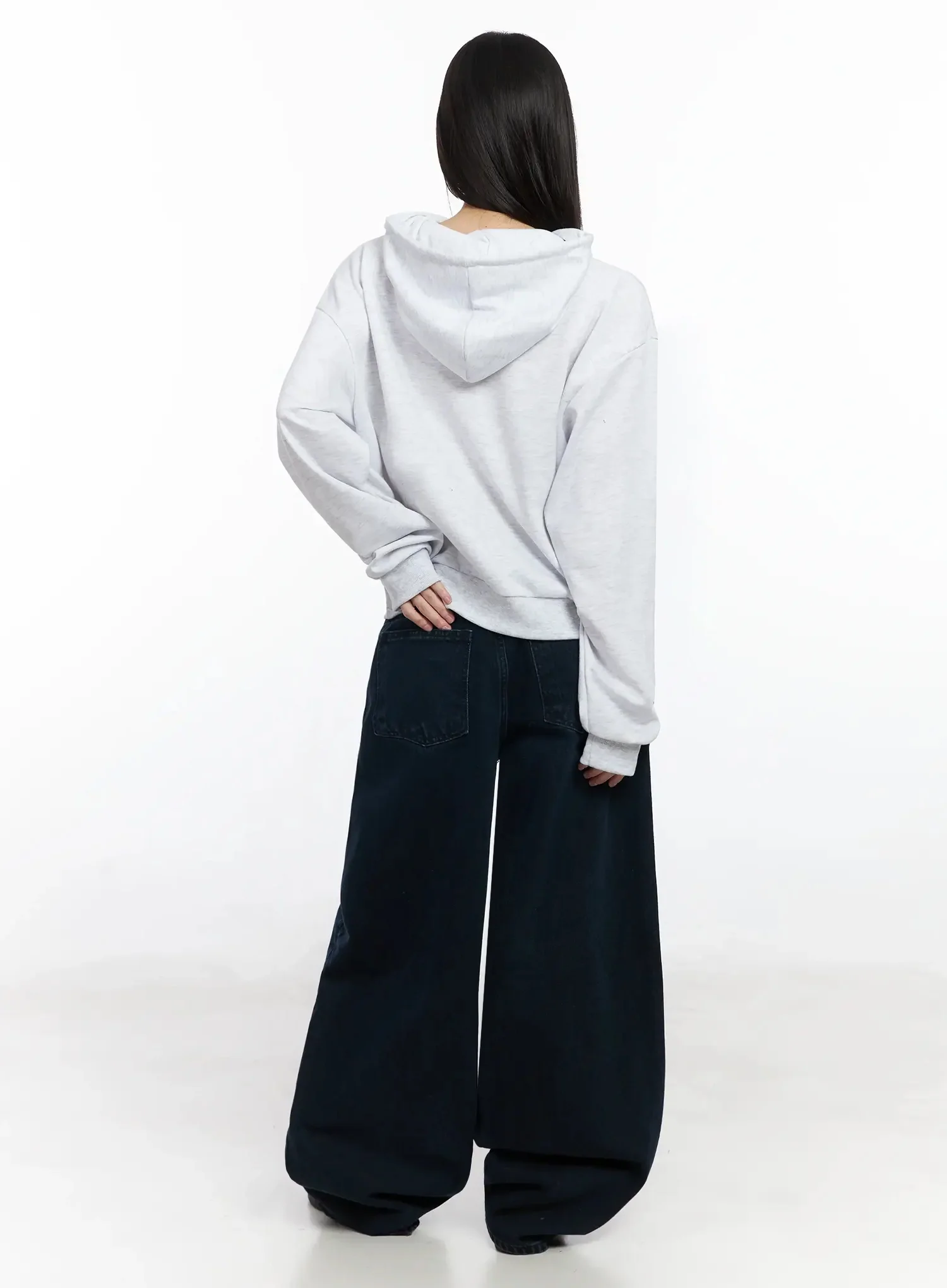 Star Patch Cotton Hoodie IF505 - Image 12