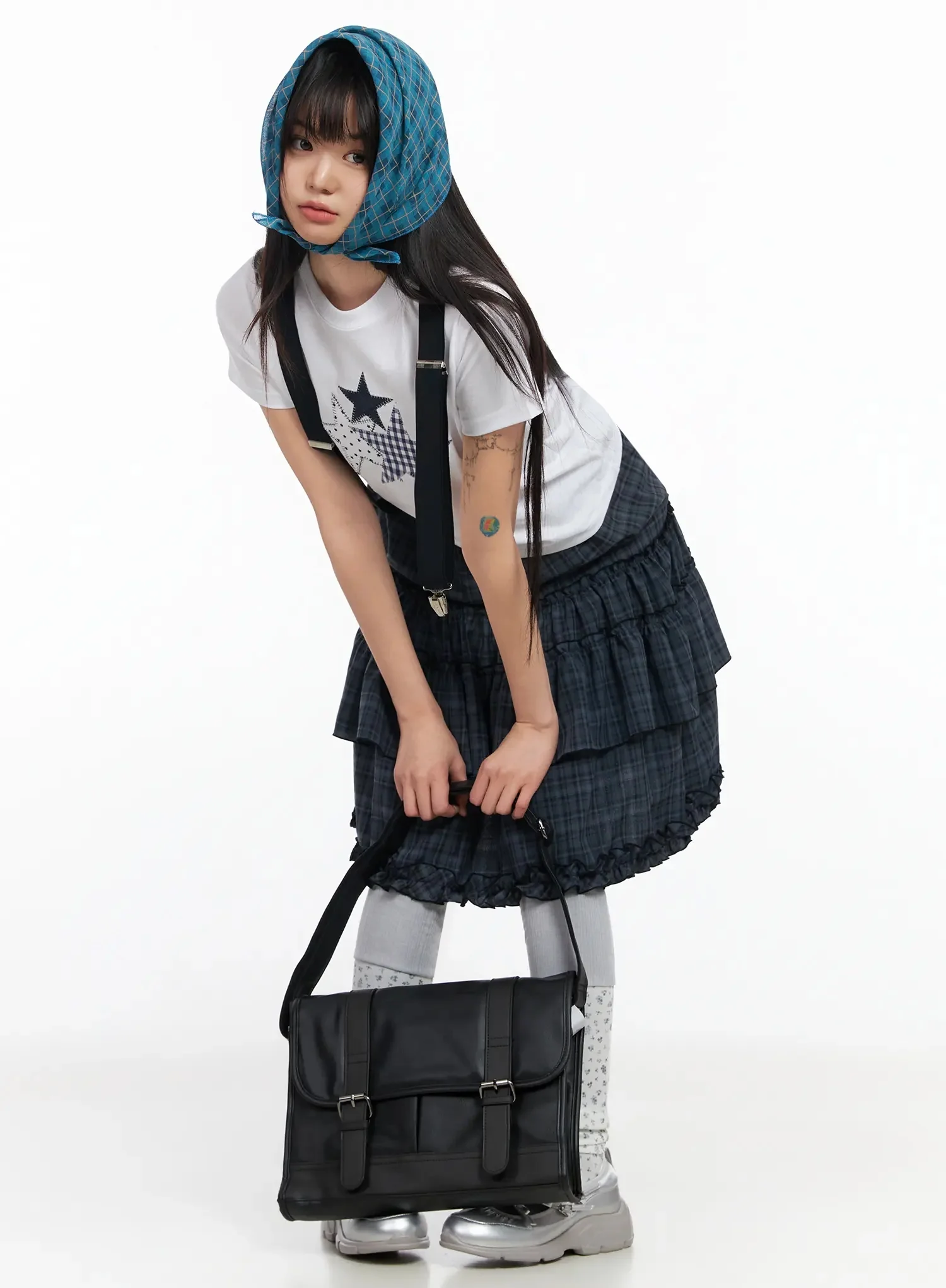 Star Patchwork Crop Top IA523